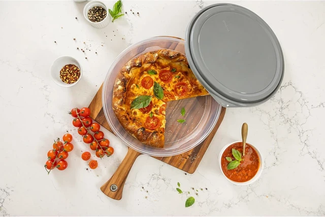 Alt view image 6 of 7 - CozyNest EveryWare Extra Large 12 inch Round Container 2 pack, BPA Free