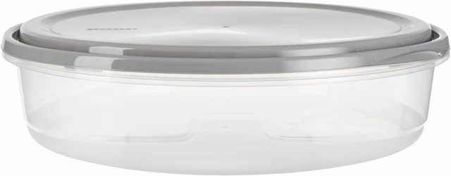 Alt view image 4 of 7 - CozyNest EveryWare Extra Large 12 inch Round Container 2 pack, BPA Free