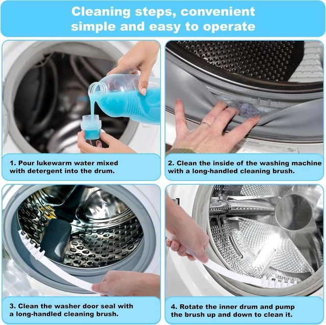 Alt view image 6 of 7 - CozyNestFinds Washing Machine Cleaning Brush Set, Front Load Washer Machine Cleaner Accessories with 1PCS Drum Slot Cleaner Brushes and 5PCS Crevice Cleaning Brush for Washer Rubber Seal