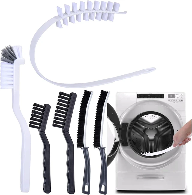 Main image of CozyNestFinds Washing Machine Cleaning Brush Set, Front Load Washer Machine Cleaner Accessories with 1PCS Drum Slot Cleaner Brushes and 5PCS Crevice Cleaning Brush for Washer Rubber Seal