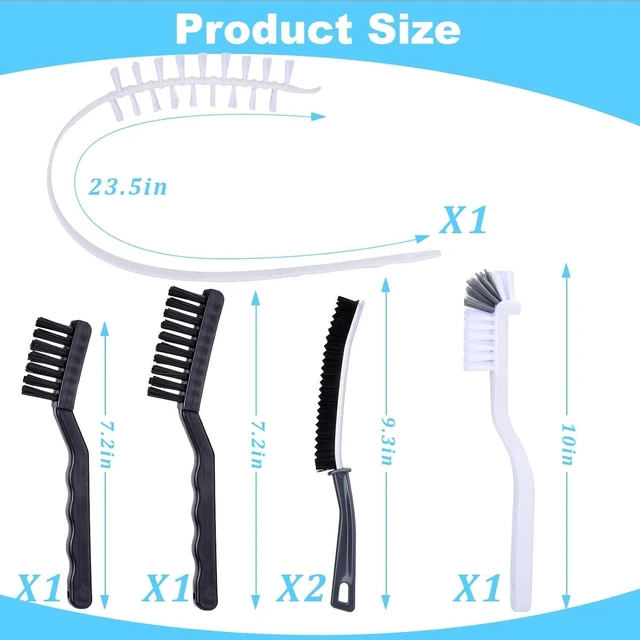 Alt view image 2 of 7 - CozyNestFinds Washing Machine Cleaning Brush Set, Front Load Washer Machine Cleaner Accessories with 1PCS Drum Slot Cleaner Brushes and 5PCS Crevice Cleaning Brush for Washer Rubber Seal