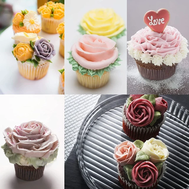 Alt view image 3 of 7 - KitchenKey Icing Flower Tools with 7 Pcs Flower Piping Tips Set,4 Flower Nails Cake Decorating,2 Rose Flower Lifte,Create Stunning Floral Decorations