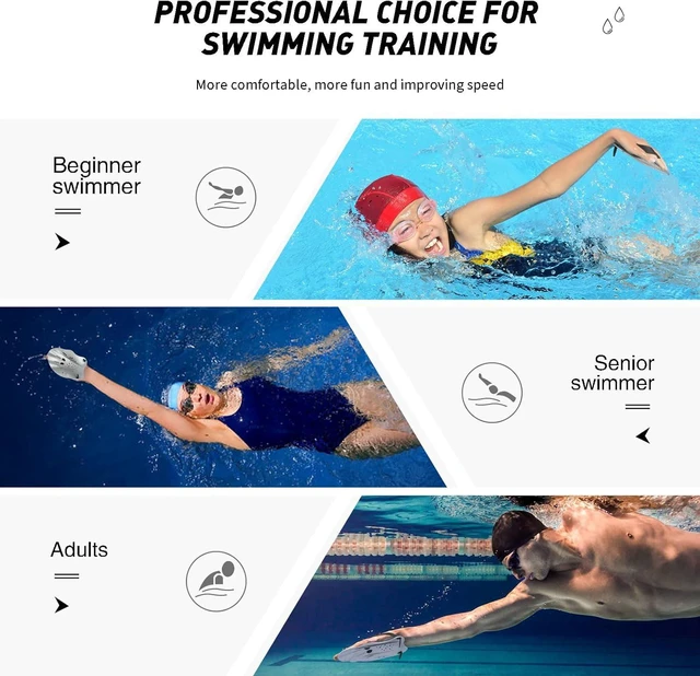 Alt view image 6 of 7 - CozyNestFinds Swim Paddles With Adjustable Straps - Hand Paddles for Lap Swimming, Equipment for Women, Men, Children (1 Pair)