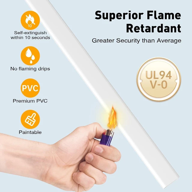 Alt view image 6 of 7 - CozyNestF TV Cord Hider, Cord Covers for 2-3 Wires on Wall Paintable Cable Hider Wire Covers for Cords Easier Setup Wire Hiders for TV on Wall Cable Cover Management to Hide Wires W0.94H0.47in White