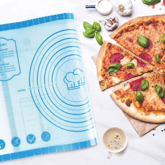 Alt view image 2 of 7 - KitchenKey Silicone Pastry Mat,28" x 20" Nonstick Large Durable Silicone Sheet Mat with Measurement Non-slip Dough Rolling Mat for Pie Crust, Pizza, Cookies