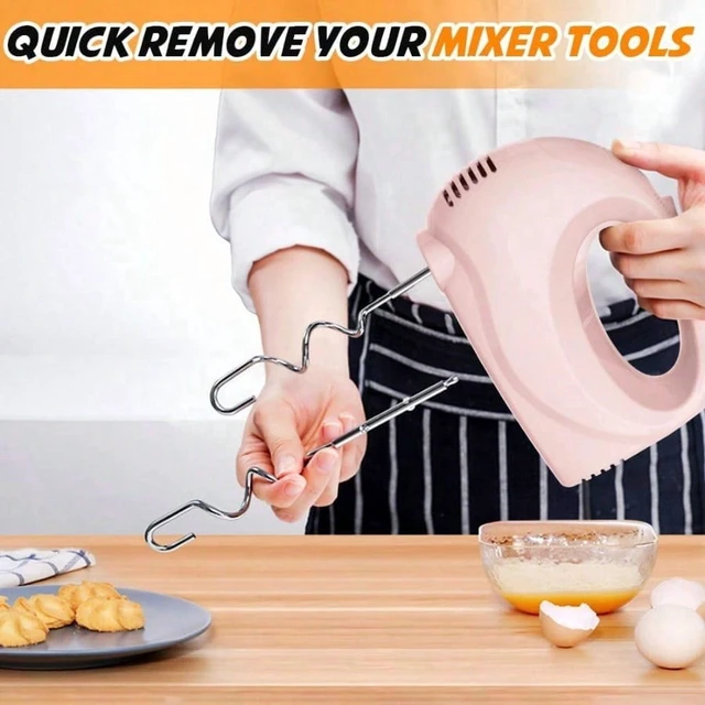 Alt view image 4 of 6 - Handmixer Electric Handheld 5 Speed Portable Kitchen Mixer Electric with 5 Stainless Steel Accessories Whisk Food Beater for Whipping Mixing Cookies