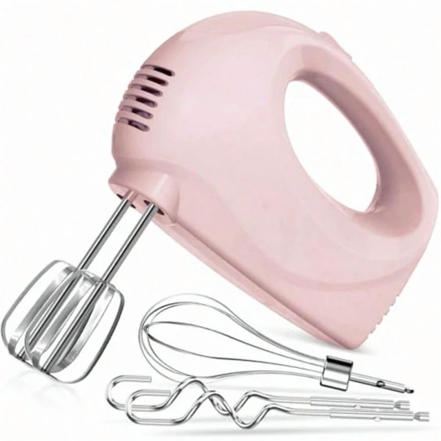 Alt view image 6 of 6 - Handmixer Electric Handheld 5 Speed Portable Kitchen Mixer Electric with 5 Stainless Steel Accessories Whisk Food Beater for Whipping Mixing Cookies