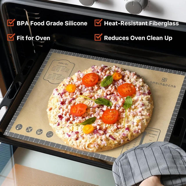 Alt view image 2 of 7 - KK Baking Mat, 28" x20" Large Silicone Non-slip Baking Pastry Mat with Measurement, Non Stick Silicone Mats for Kitchen Counter, Fondant Mat, Counter Mat, Dough Rolling Mat, Oven Liner, Pie Crust Mat