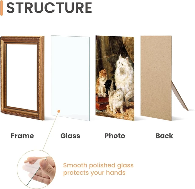 Alt view image 4 of 7 - CozyNestFinds 8x10 Picture Frame with Real Glass, Ornate Vintage 8 x 10 Photo Frames for Wall Decor or Tabletop Display, Bronze and Black, 2 Pack