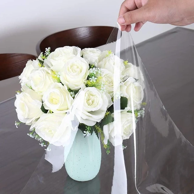 Alt view image 3 of 7 - Clear Vinyl Tablecloth Protector Waterproof/Oil-Proof Plastic Rectangle Transparent Sheet Table Cover