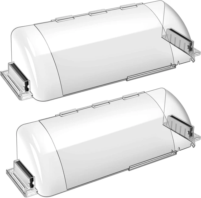 Main image of CNF 9-15.5 Inch Adjustable Air Vent Deflectors, 2 Pack Clear Magnetic Air & Heat Deflector for Sidewall, Ceiling Registers and Vents
