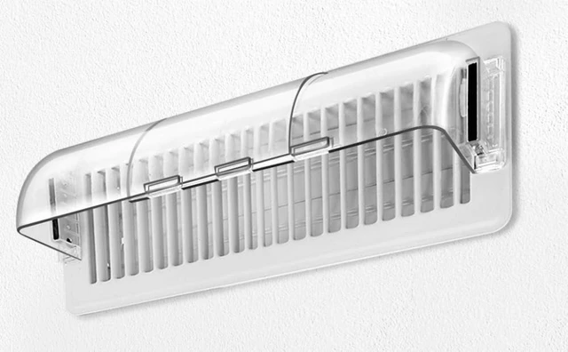 Alt view image 6 of 7 - CNF 9-15.5 Inch Adjustable Air Vent Deflectors, 2 Pack Clear Magnetic Air & Heat Deflector for Sidewall, Ceiling Registers and Vents