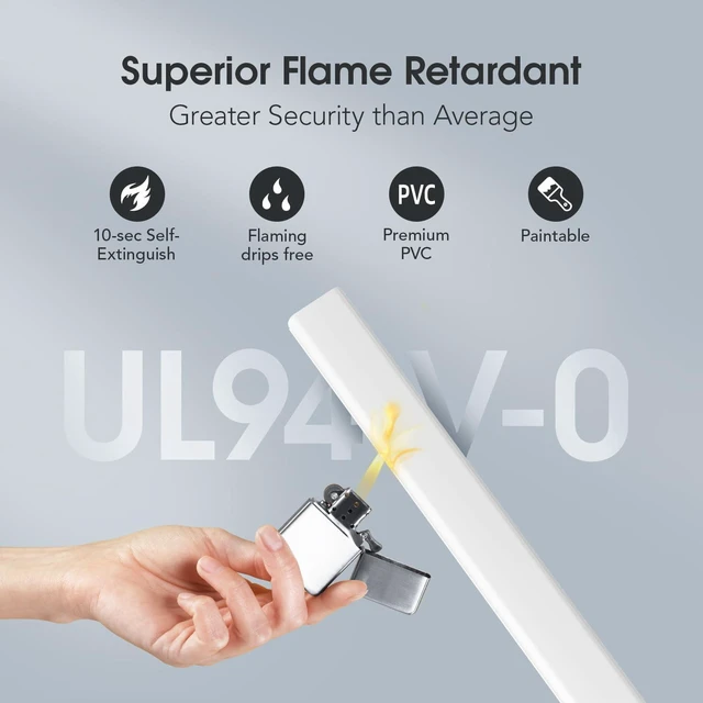 Alt view image 5 of 7 - CozyNestF Cord Covers for 4-7 Wires on Wall, 62.8in Cord Hider Cable Hider Paintable Wire Covers for Cords on Wall TV Cord Hider for Wall Mount TV Cable Cover Management 4X L15.7 W1.57 H0.78in White