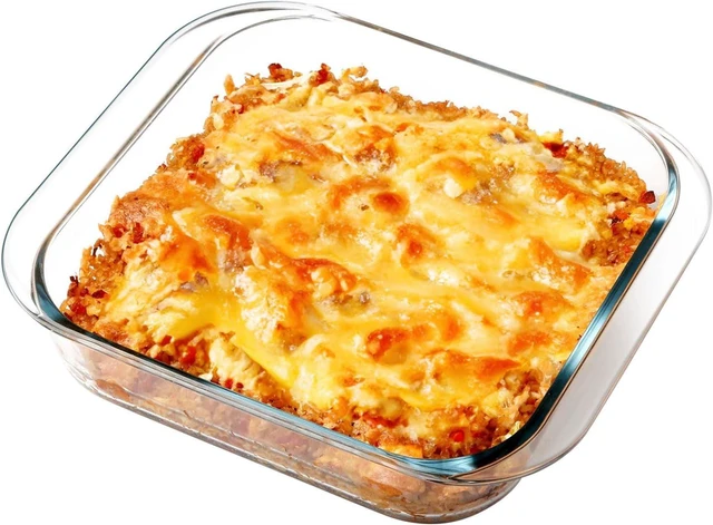 Main image of KitchenKey 2.4QT Square Glass Baking Dishes, 9x9In Square Baking Dish, Glass Baking Dish for Oven