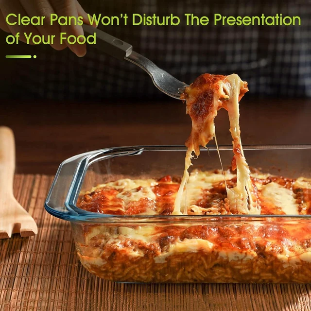 Alt view image 5 of 7 - KitchenKey 2.4QT Square Glass Baking Dishes, 9x9In Square Baking Dish, Glass Baking Dish for Oven