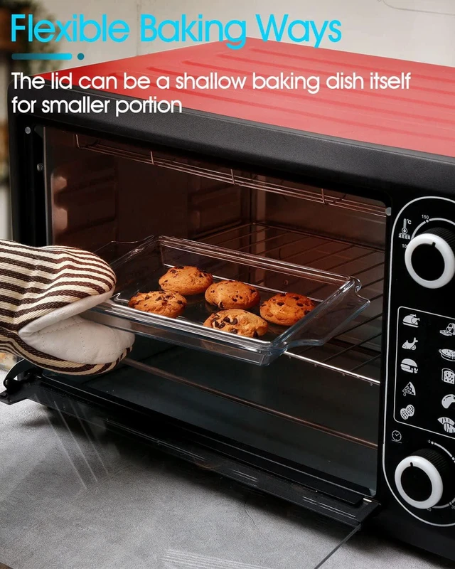 Alt view image 5 of 7 - CozyNestFinds Glass Casserole Dish With Lid, Mini-1 QT (5.7in x 7in) Glass Baking Dishes for Oven, Single Serving Glass Oven Bakeware