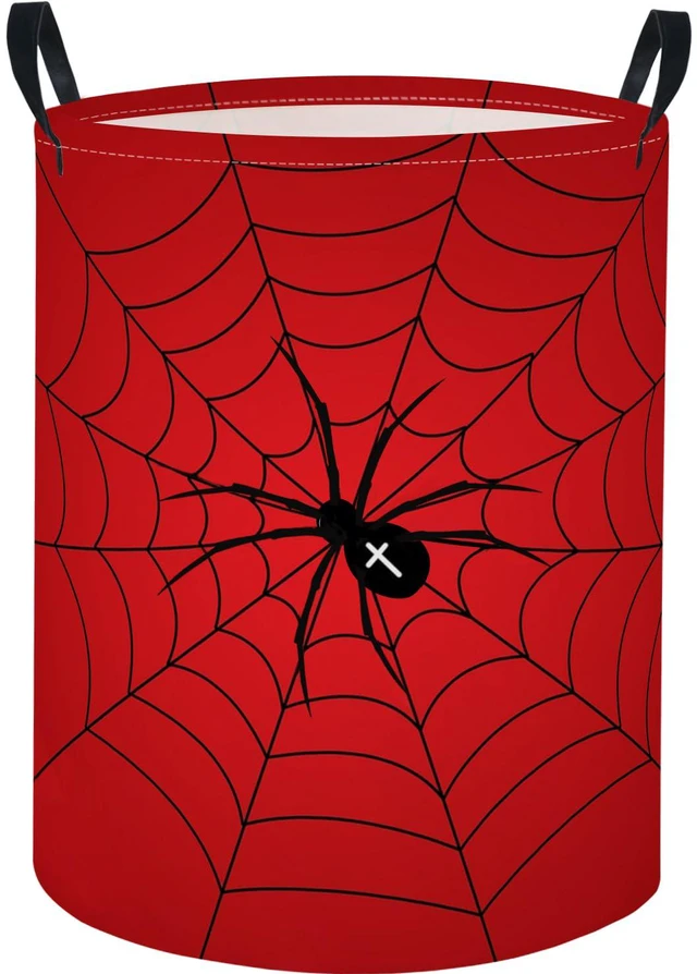 Main image of Baby Laundry Basket Baby Nursery Hamper Kids Laundry Basket Toy Storage Bin for Boys Room Decor Gift Baskets for Bedroom Bathroom(Spider Web)