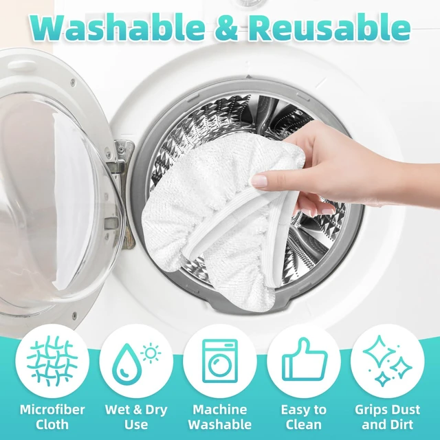 Alt view image 4 of 6 - 10 Pack Microfiber Cloth Fit for Handheld Steam Shot | High Density Microfiber | Compatible with Handheld Steamer Window Clean Tool | For Bissell, WSRYYCC, Phueut, etc.