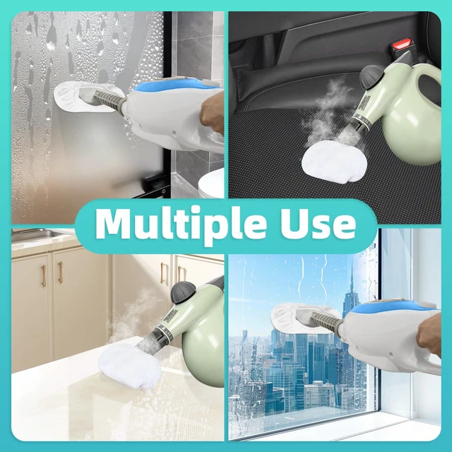 Alt view image 6 of 6 - 10 Pack Microfiber Cloth Fit for Handheld Steam Shot | High Density Microfiber | Compatible with Handheld Steamer Window Clean Tool | For Bissell, WSRYYCC, Phueut, etc.