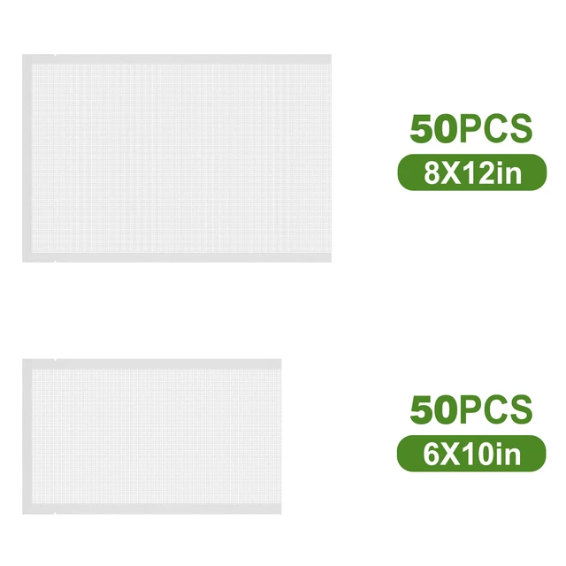 Alt view image 3 of 7 - Vacuum Sealer Bags for Food Storage, 100pcs Precut Pint & Quart | 3Mil Embossed BPA-Free Puncture-Resistant Bags, Universal Fit for Sous Vide, Meal Prep, Freezer Storage & Food Preservation