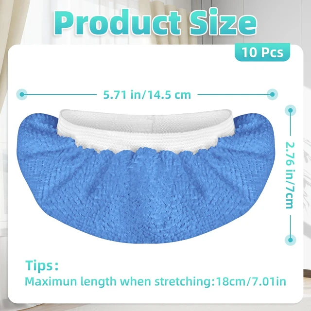 Alt view image 5 of 6 - 10 Pack Blue Microfiber Cloth Fit for Handheld Steam Shot | High Density Microfiber | Compatible with Handheld Steamer Window Clean Tool | For Bissell, WSRYYCC, Phueut, etc.