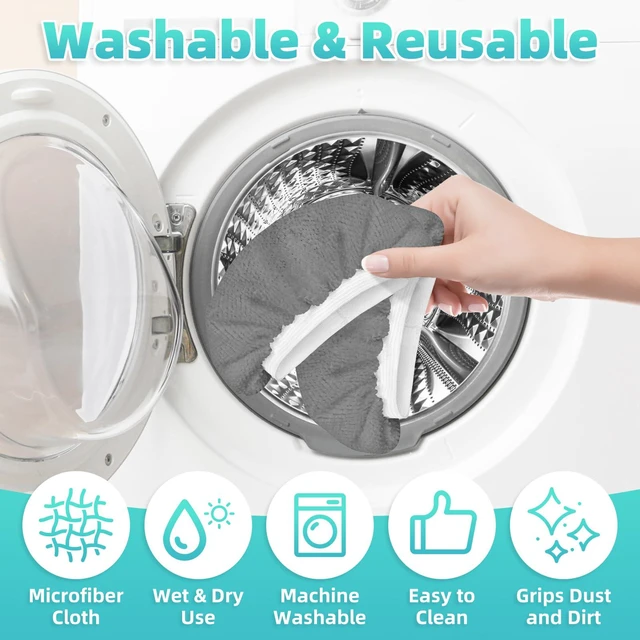 Alt view image 4 of 6 - 10 Pack Grey Microfiber Cloth Fit for Handheld Steam Shot | High Density Microfiber | Compatible with Handheld Steamer Window Clean Tool | For Bissell, WSRYYCC, Phueut, etc.