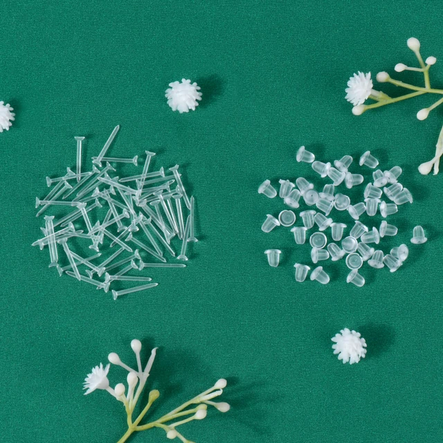 Alt view image 7 of 7 - Clear Earrings for Sports/Work Silicone Invisible Earrings100Pcs
