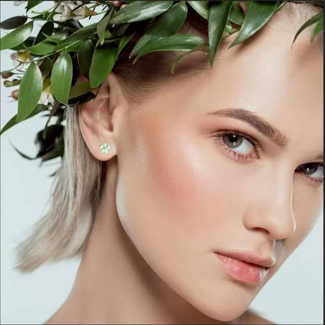 Alt view image 2 of 5 - Plastic Earrings for Surgery Clear Plastic Earrings for Sports/Work 8Pcs