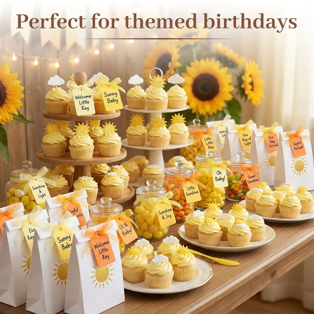 Alt view image 3 of 7 - 100PCS Yellow Orange Gift Tags with Organza Ribbons | Four Gradient Colors and Three Matching Ribbon Rolls Suit Fall Gifts and Themed Parties