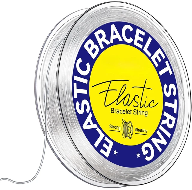 Main image of 0.8mm Elastic Strings for Bracelets, Crystal Stretch Bead Cord for Jewelry Making, Clear Stretchy Elastic String Cord for Beading, Transparent Thread for Bracelet Necklace Making