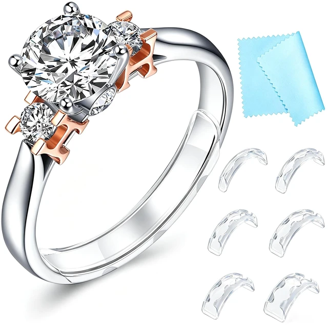 Main image of Ring Sizers for Loose Rings Invisible Adjuster Guard & Spacer | Ring Guards for Women Loose Rings - Fits Bands Width to 1mm-8mm for Women & Men, No Slide Off No Spinning Ring Size Adjuster