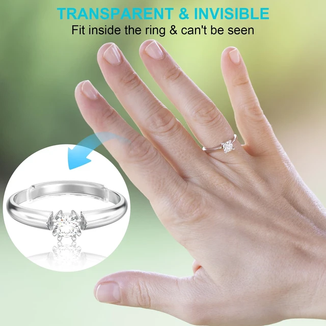 Alt view image 7 of 7 - Ring Sizers for Loose Rings Invisible Adjuster Guard & Spacer | Ring Guards for Women Loose Rings - Fits Bands Width to 1mm-8mm for Women & Men, No Slide Off No Spinning Ring Size Adjuster