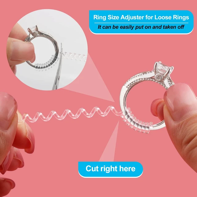 Alt view image 3 of 6 - Ring Size Adjusters -18 Pcs Ring Sizer, Ring Spacers 3 Sizes for Different Band Widths, Invisible Ring Adjuster for Women and Men