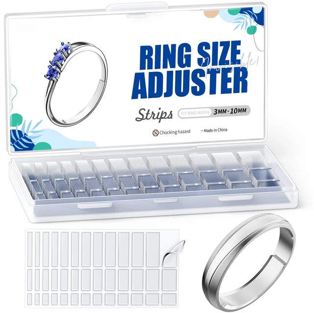 Main image of Invisible Ring Size Adjuster for Loose Rings,6 Sheets-234 Pcs Transparent Ring Size Reducer Tightener,Fitter for Wide Rings,Multiple sizers for Man and Woman