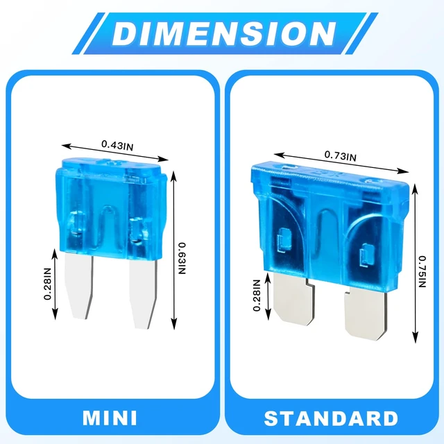 Alt view image 3 of 6 - 84PCS Car Fuses Assortment Kit, Standard & Mini Fuse 5A-40A | Upgraded Blade Fuses Automotive, Mixed Auto Replacement Fuses for Auto, RV, Truck, Marine Boat