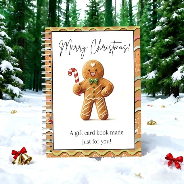 Alt view image 7 of 7 - Christmas Gift Card Book - Surprises on Every Page, DIY Spiral-Bound Merry Christmas College Survival Kit, Greeting Card Book for Students & Graduation Gifts (S10)