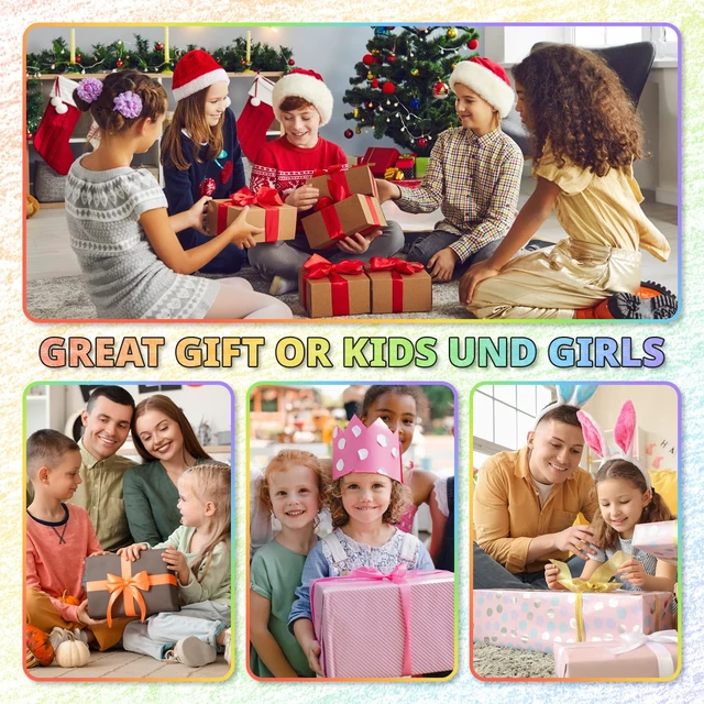 Alt view image 2 of 6 - Stocking Stuffers, Art Supplies, 12 Rainbow Colored Pencils | Teen Girl Gifts Trendy Stuff, Stocking Stuffers for Kids, Arts and Crafts for Kids Ages 8-12, Gifts for 5-12 Year Old Girl
