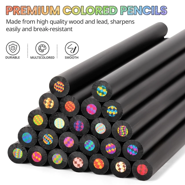 Alt view image 5 of 6 - Stocking Stuffers, Art Supplies, 12 Rainbow Colored Pencils | Teen Girl Gifts Trendy Stuff, Stocking Stuffers for Kids, Arts and Crafts for Kids Ages 8-12, Gifts for 5-12 Year Old Girl