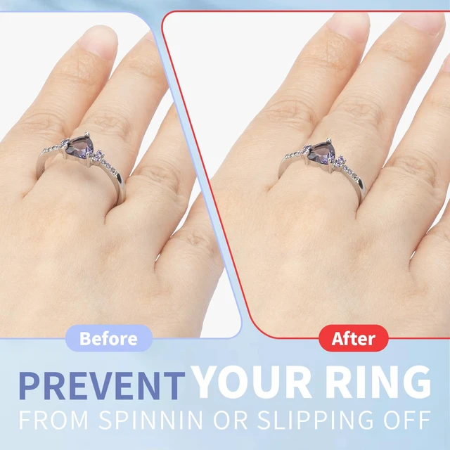 Alt view image 3 of 7 - Ring Sizers for Loose Rings - 8 Pack Invisible Guards Resizer for Men and Women, Use 8 Width Sizes Easy-Clip Ring Adjuster, Spacers & Tighteners, Fit Almost Any Rings, Fits Bands Width to 1-8mm