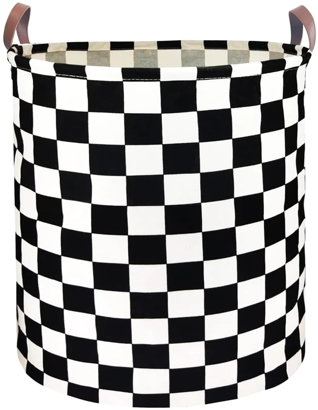 Main image of Waterproof Laundry Hamper Collapsible Laundry Basket Leather Handle Laundry Bag Large Clothes Storage Toy Organization for Bathroom Bedroom Laundryroom College Dorms