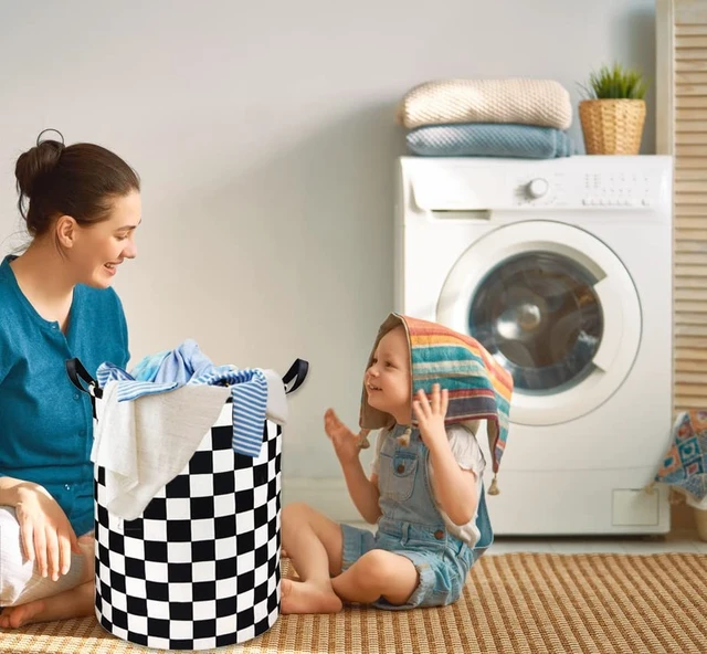 Alt view image 2 of 7 - Boys Laundry Basket hamper Kids Hamper Car Toy Organizer Bins for Room Decor,Gift Basket for Bedroom(Racing Flag)