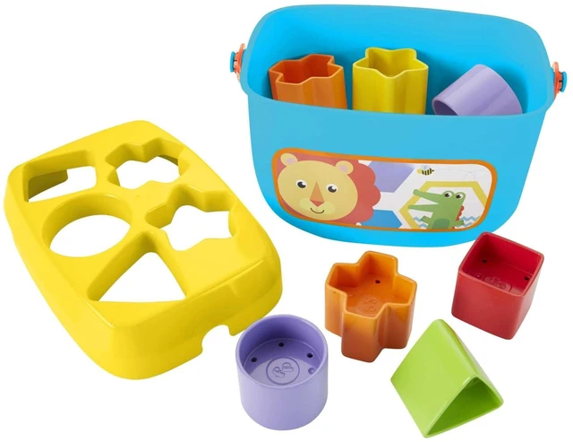 Alt view image 4 of 6 - Babys First Blocks, Baby Toy | Stacking Toy Set of 10 Shapes with Storage Bucket, Sorting Play for Infants Ages 6+ Months