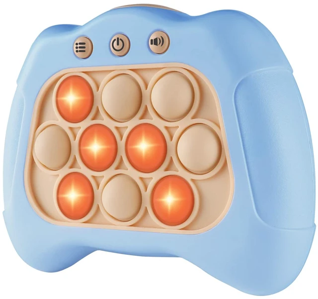 Main image of Pop The Target! Handheld Speed Push Fidget Game Machine Lightblue | A Fun Multiplayer Game Sensory Fidget ADHD Autism Toys Birthday Gifts for 6 7 8 9 10 11 12 Years Old Kids Road Trip Car Games