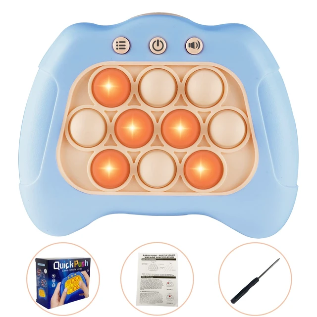 Alt view image 6 of 6 - Pop The Target! Handheld Speed Push Fidget Game Machine Lightblue | A Fun Multiplayer Game Sensory Fidget ADHD Autism Toys Birthday Gifts for 6 7 8 9 10 11 12 Years Old Kids Road Trip Car Games