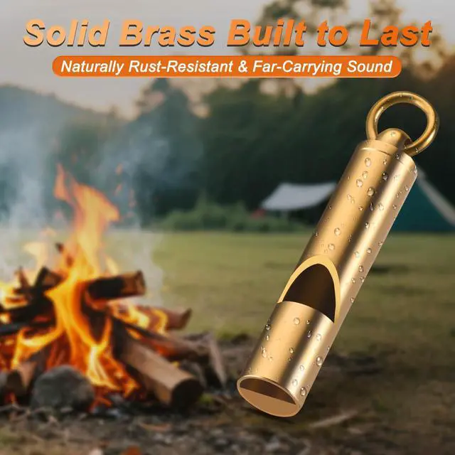 Alt view image 3 of 7 - 2 Pack with Tangle-Free Lanyard - Pealess Safety Whistle Survival Loud Blast for Kayak Life Vest, Boating, Camping Hiking, Hunting, Adults