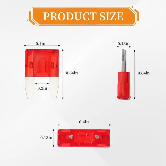 Alt view image 3 of 7 - 120 Pieces Mini Fuse Kit, Car Fuse Assortment Kit, Mini Blade Fuses Automotive for Car, RV, Truck, Marine, Motorcycle, Auto Accessories(2A/3A/5A/7.5A/10A/15A/20A/25A/30A/35A)