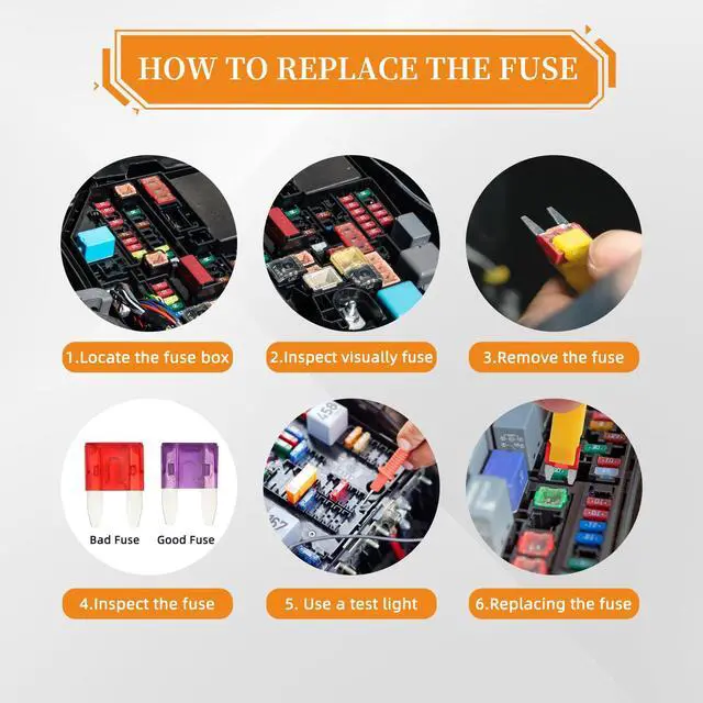 Alt view image 7 of 7 - 120 Pieces Mini Fuse Kit, Car Fuse Assortment Kit, Mini Blade Fuses Automotive for Car, RV, Truck, Marine, Motorcycle, Auto Accessories(2A/3A/5A/7.5A/10A/15A/20A/25A/30A/35A)