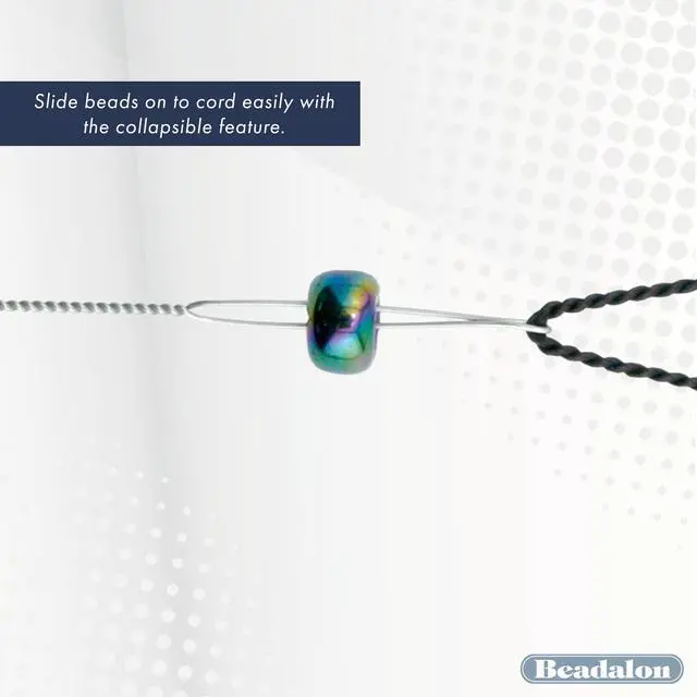 Alt view image 5 of 7 - Collapsible Eye Beading Needles, Medium 0.36 mm / .014 inches Diameter, 2.5 inches Length, 4 pc