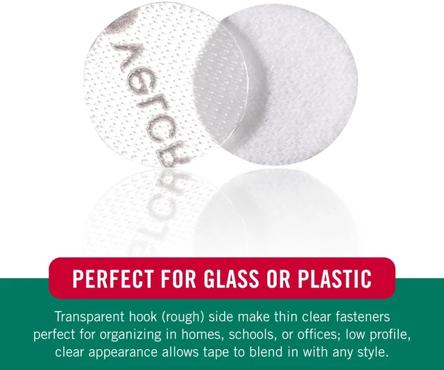 Alt view image 7 of 7 - Brand Thin Clear Dots, 3/4 in Circles, 200 Pack Thin Clear Adhesive Circles, Low Profile Design, For Crafting, School Projects, Home And Office Organization
