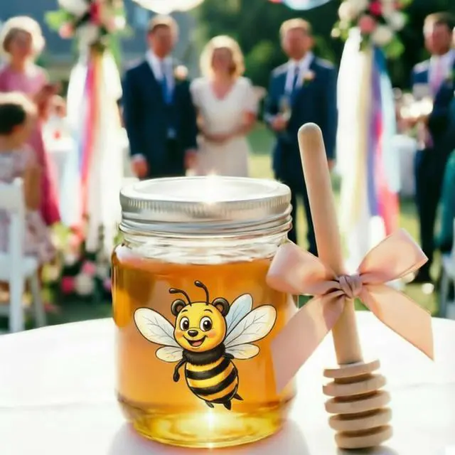 Alt view image 5 of 7 - 42Pcs Mini Wooden Honey Dipper Stick, 3inch Honey Stirrers | Honey Comb for Jar Dispense Drizzle and Cake Pop, Lollipop Treat Sticks
